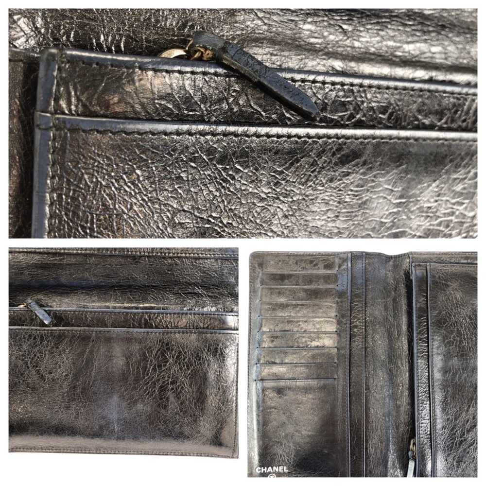 CHANEL Blue Leather Wallet - Picture 7 of 10